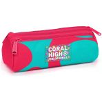 Coral High Kids Koyu Pembe Turuncu Desenli Kalem Kutusu 11185
