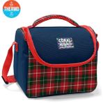 Coral High Kids Lacivert Ekose Fiyonk Desenli Thermo Beslenme Çantası 37107 - 1 Adet - 410-Lacivert