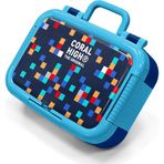 Coral High Kids Lacivert Geometrik Desenli Paslanmaz Çelik Beslenme Kabı 39135