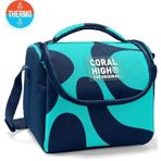 Coral High Kids Lacivert Turkuaz Desenli Thermo Beslenme Çantası 22786