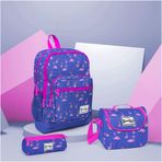 Coral High Kids Lavanta Flamingo Desenli 3 Lü Çanta Seti Okul Çantası
