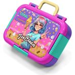 Coral High Kids Lila Turkuaz Dondurma ve Anime Desenli Paslanmaz Çelik Beslenme Kabı 39281 - 1 Adet - Turkaz