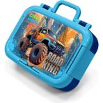 Coral High Kids Mavi Turuncu High Wheels Truck Desenli Paslanmaz Çelik Beslenme Kabı 39285 - 1 Adet - Turkuaz - Mavi