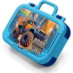 Coral High Kids Mavi Turuncu High Wheels Truck Desenli Paslanmaz Çelik Beslenme Kabı 39285