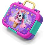 Coral High Kids Mor Pembe Unicorn Desenli Paslanmaz Çelik Beslenme Kabı 39299 - 1 Adet - Lacivert