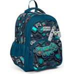 Coral High Kids Nefti Gamer Desenli Üç Bölmeli Okul Sırt Çantası 14423