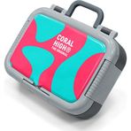 Coral High Kids Neon Mercan Turkuaz Desenli Paslanmaz Çelik Beslenme Kabı 39192
