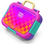 Coral High Kids Neon Renkli Dama Desenli Paslanmaz Çelik Beslenme Kabı 39103