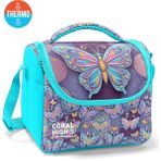 Coral High Kids Pastel Renkli Kelebek Desenli Thermo Beslenme Çantası 37106 - 1 Adet - Mor