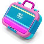 Coral High Kids Pembe Pastel Renkli Desenli Paslanmaz Çelik Beslenme Kabı 39267 - 1 Adet - 1BW-Beyaz