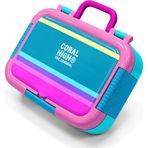 Coral High Kids Pembe Pastel Renkli Desenli Paslanmaz Çelik Beslenme Kabı 39267