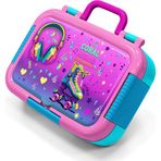 Coral High Kids Pembe Turkuaz Kulaklık Paten Desenli Paslanmaz Çelik Beslenme Kabı 39262