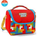Coral High Kids Renkli Blok Desenli Thermo Beslenme Çantası 11791