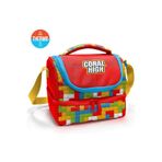 Coral High Kids Renkli Blok Desenli Thermo İki Katlı Beslenme Çantası 37216