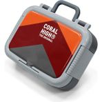 Coral High Kids Renkli Çizgili Desenli Paslanmaz Çelik Beslenme Kabı 39199 - 1 Adet - Turuncu