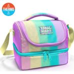 Coral High Kids Renkli Çizgili Thermo İki Katlı Beslenme Çantası 37214