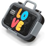 Coral High Kids Renkli Love Desenli Paslanmaz Çelik Beslenme Kabı 39130