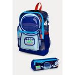 Coral High Kids Saks Mavi Astronot Desenli 2'li Okul Çanta Seti GOSET0223724