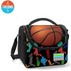 Coral High Kids Siyah Basketbol Toplu Thermo Beslenme Çantası 5 Litre Kapasite ile Isı Koruma - Siyah - Turuncu