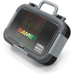 Coral High Kids Siyah Gamer Desenli Paslanmaz Çelik Beslenme Kabı 39174 - 1 Adet - 18S-Siyah
