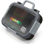 Coral High Kids Siyah Gamer Desenli Paslanmaz Çelik Beslenme Kabı 39174