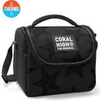 Coral High Kids Siyah Gri Yıldız Desenli Thermo Beslenme Çantası 37137 - 1 Adet - 421-Siyah
