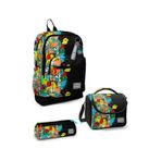 Coral High Kids Siyah Karikatür Desenli 3 Lü Okul Çanta Seti Set0123774 Siyah