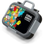 Coral High Kids Siyah Karikatür Desenli Paslanmaz Çelik Beslenme Kabı 39282 - 1 Adet