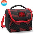 Coral High Kids Siyah Kırmızı Desenli Thermo Beslenme Çantası 37133