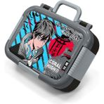 Coral High Kids Siyah Mavi Anime Desenli Paslanmaz Çelik Beslenme Kabı 39364 - 1 Adet - 18S-Siyah
