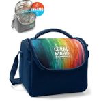 Coral High Kids Siyah Renkli Çizgili Thermo Beslenme Çantası 5 Litre Kapasiteli Polyester Materyal