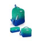 Coral High Kids Yeşil Saks Renk Geçişli 3 Lü Okul Çanta Seti Set0123665