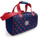 Coral High Lacivert Kırmızı Kalp Desenli Spor Çantası 27547 - 003-Lacivert - Standart