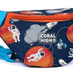 Coral High Lacivert Mavi Astronot Baskılı Erkek Çocuk Bel Çantası