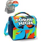 Coral High Lacivert Mavi Graffiti Desenli Thermo Beslenme Çantası 11793 5 Litre Kapasite ile Dayanıklı Polyester