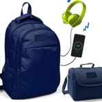 Coral High Lacivert Okul Erkek Çocuk - Usb Soketli Beslenme Çantası