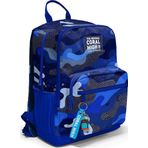 Coral High Lacivert Saks Kamuflaj Desenli Okul Sırt Çantası 23689
