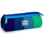 Coral High Lacivert Yeşil Renk Geçişli Erkek Çocuk Üç Gözlü Kalemlik