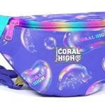 Coral High Lavanta Pembe Baloncuk Baskılı Kız Çocuk Bel Çantası