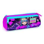 Coral High Mor Pembe Anime Kedi Uc Bolmeli Kalem Cantasi - Kiz Cocuk