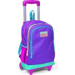 Coral High Mor Su Yeşili Işıklı Tekerlekli Airbursh Kız Çocuk Çekçek Okul ve Seyahat Çantası