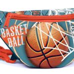 Coral High Nefti Turuncu Basketbol Baskılı Erkek Çocuk Bel Çantası
