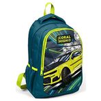 Coral High Nefti/Sarı Araba İlkokul ve Ortaokul Sırt Çantası Üç Bölmeli Erkek Çocuk Okul Çantası