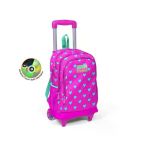 Coral High Pembe Kalp Desenli Çekçekli Okul Çantası 23133