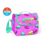 Coral High Pembe Makaron Desenli Termoslu Beslenme Çantası