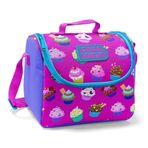 Coral High Pembe Mor Cupcake Baskılı Termoslu Kız Çocuk Beslenme Çantası