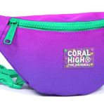 Coral High Pembe Mor Renk Geçişli Baskılı Kız Çocuk Bel Çantası
