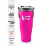 Coral High Pembe Pipetli ve Direkt İçim Çelik Termos 900 ml 38753