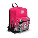 Coral High Pembe Siyah Beyaz Desenli Okul Sırt Çantası 23678