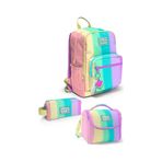 Coral High Renkli Çizgili Desenli 3 Lü Okul Çanta Seti Set0123630